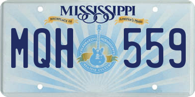 MS license plate MQH559