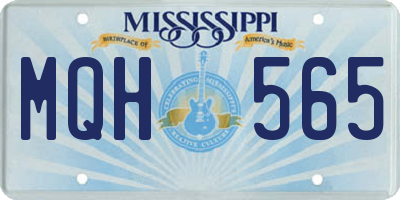 MS license plate MQH565