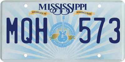 MS license plate MQH573