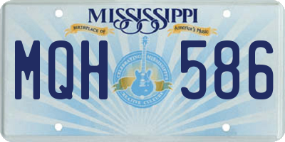 MS license plate MQH586