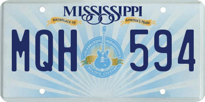 MS license plate MQH594