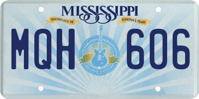 MS license plate MQH606