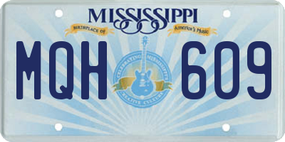 MS license plate MQH609