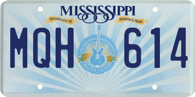 MS license plate MQH614