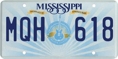 MS license plate MQH618