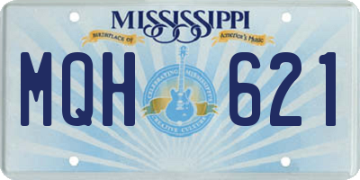 MS license plate MQH621
