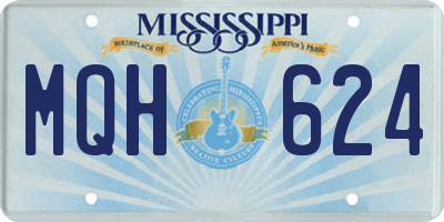 MS license plate MQH624