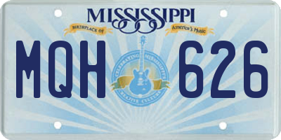 MS license plate MQH626