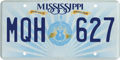 MS license plate MQH627