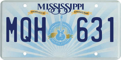 MS license plate MQH631