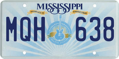 MS license plate MQH638
