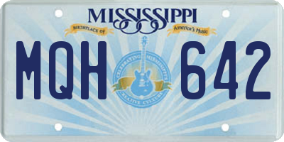 MS license plate MQH642