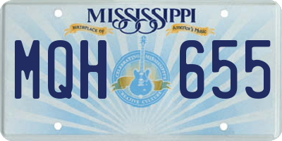 MS license plate MQH655