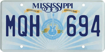 MS license plate MQH694