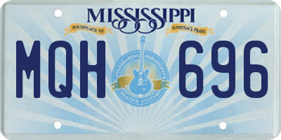 MS license plate MQH696