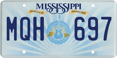 MS license plate MQH697
