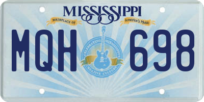 MS license plate MQH698