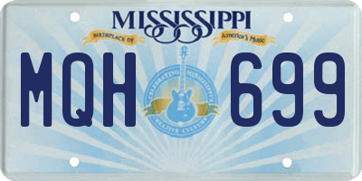 MS license plate MQH699