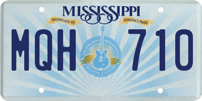 MS license plate MQH710