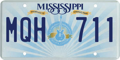 MS license plate MQH711