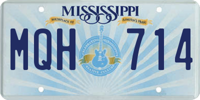 MS license plate MQH714