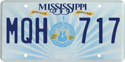 MS license plate MQH717