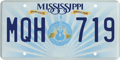 MS license plate MQH719