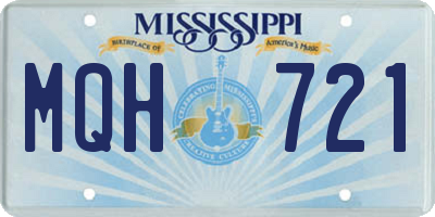 MS license plate MQH721