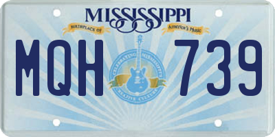 MS license plate MQH739
