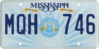 MS license plate MQH746