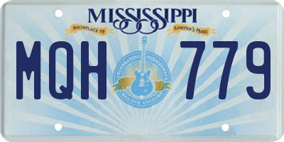MS license plate MQH779