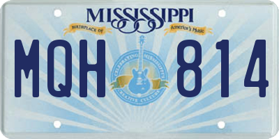 MS license plate MQH814