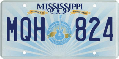 MS license plate MQH824
