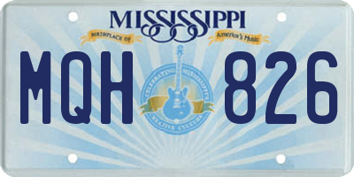 MS license plate MQH826