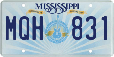 MS license plate MQH831