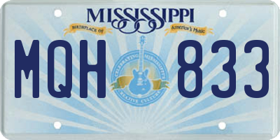 MS license plate MQH833