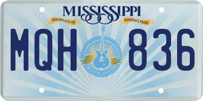 MS license plate MQH836