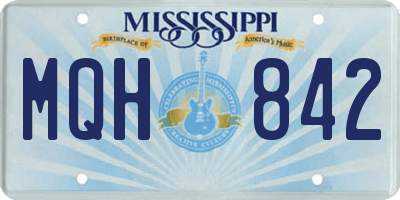 MS license plate MQH842