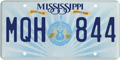 MS license plate MQH844