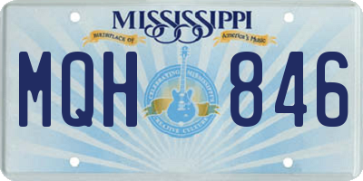 MS license plate MQH846