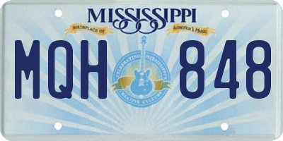 MS license plate MQH848