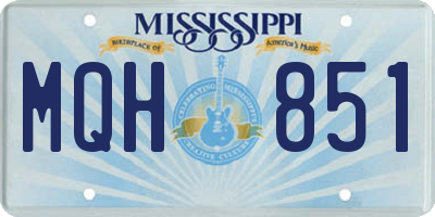 MS license plate MQH851