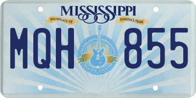 MS license plate MQH855