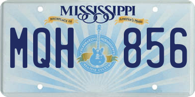 MS license plate MQH856