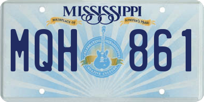 MS license plate MQH861