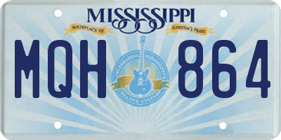 MS license plate MQH864