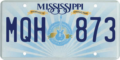 MS license plate MQH873