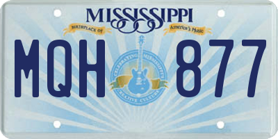 MS license plate MQH877