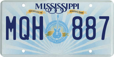 MS license plate MQH887