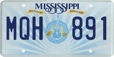 MS license plate MQH891